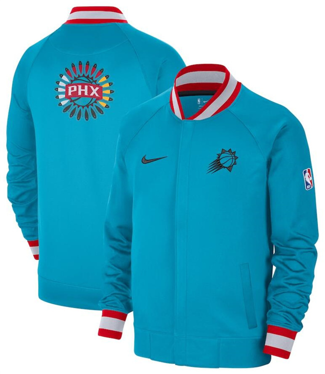 Men's Phoenix Suns Turquoise 2022/23 City Edition Full-Zip Jacket